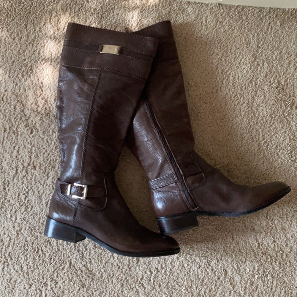 NWOT Antonio Melani Elena Brown Leather Boots
